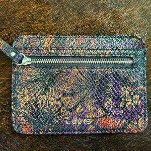 LODIS Metallic leather card wallet
